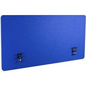 Cloison mobile Kimex Ecran de séparation Bureau,120x60cm,Bleu