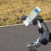 Support smartphone Mobilis pour Vélo Universel Rotation 360° Noir