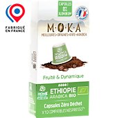 Café bio Terra Moka ETHIOPIE X10 Biodegradables BIO