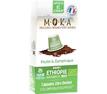 Café bio Terra Moka  ETHIOPIE X10 Biodegradables BIO