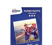 Papier photo Avery  80 Photos brillantes 10x15 180g