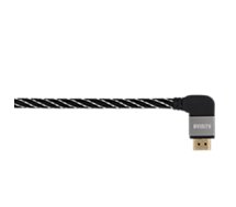 Câble HDMI Avinity  2.0/18Gbps 1.5M Noir Fiche coudée