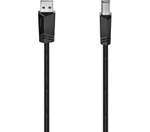 Câble imprimante Hama  USB 2.0 male/male 5M noir