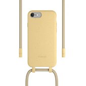 Coque collier Woodcessories iPhone 6/7/8/SE Tour de cou Bio jaune