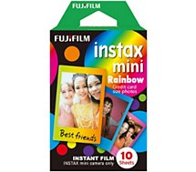 Papier photo instantané Fujifilm  Instax Mini Rainbow (x10)