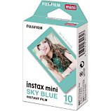 Papier photo instantané Fujifilm  Instax Mini cadre bleu (x10)