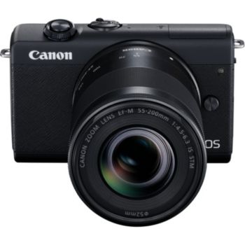 Canon M200 Noir+EF-M 15-45mm+EF-M 55-200mm IS