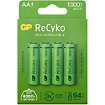 Pile rechargeable GP ReCykO+ 4xAA LR6 1300 mAh