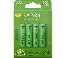 Pile rechargeable GP  ReCykO+ 4xAA LR6 1300 mAh