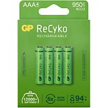 Pile rechargeable GP  ReCykO+ 4xAAA LR3 950 mAh