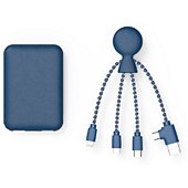 Batterie externe Xoopar Powerpack bio Bleu + cable