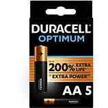 Pile Duracell  Optimum AA x5