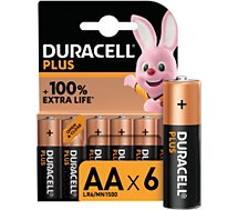 Pile Duracell  AA X6 PLUS