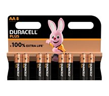 Pile Duracell  AA X8 PLUS