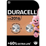 Pile Duracell  DL/CR 2016, pack de 2 unités