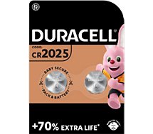 Pile Duracell  Lithium DL/CR 2025, pack de 2 unités