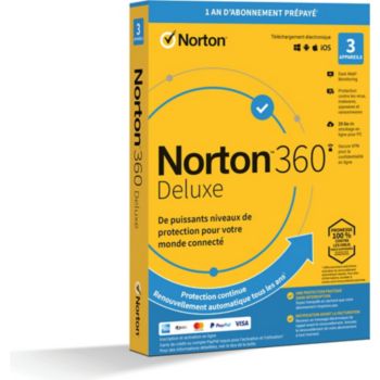 Norton Lifelock 360 Deluxe 25Go 3 postes