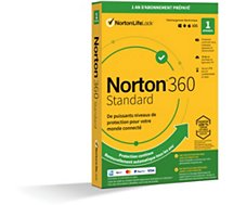 Logiciel antivirus et optimisation Norton Lifelock  360 Standard 10Go 1 poste