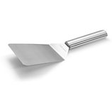 Ustensile plancha Forge Adour  spatule inox courte coudée