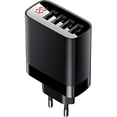 Chargeur secteur Baseus 4 USB à affichage LED