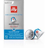 Dosettes exclusives Illy 10 Capsules compatibles Décaféiné 57g