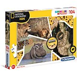 Puzzle Clementoni  National Geographic Kids 104 pc sauvage
