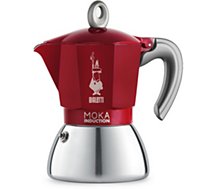 Cafetière italienne Bialetti  Moka induction 6 tasses RED