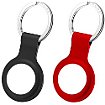 Accessoire tracker Bluetooth Puro 2 Keychain Silicon for AirTag Black/Red