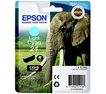 Cartouche d'encre Epson  T2425 Cyan Clair Série Eléphant
