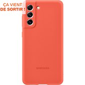 Coque Samsung S21 FE Silicone orange