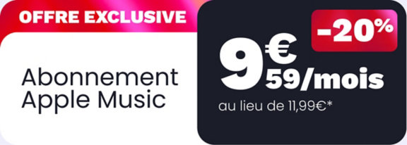 Prix Apple music abonnement promo