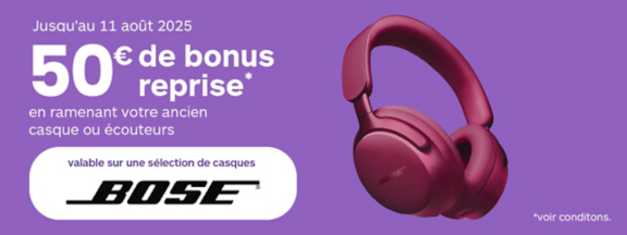 Bonus reprise BOSE