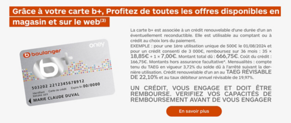 Grâce à la carte b+, profitez de la toutes les offres disponibles en magasin et sur le web