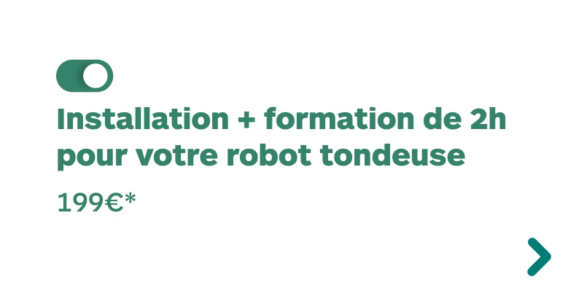 Service livraison & installation robot tondeuse
