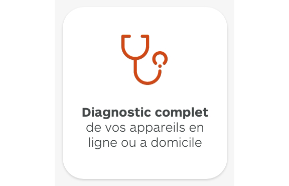 Diagnostic complet de vos appareils en ligne ou a domicile