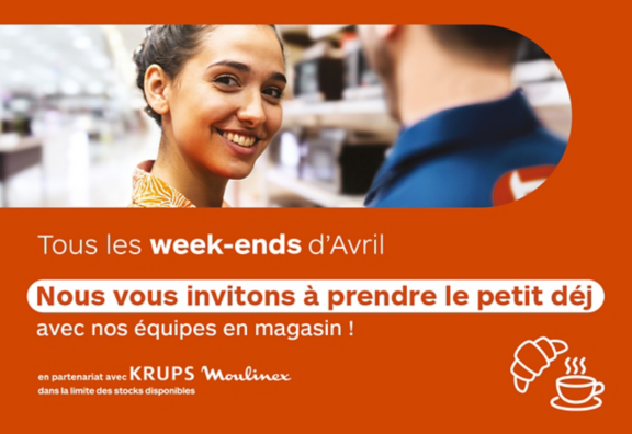 Petit déjeuner offert les week-ends !