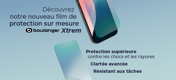 Protège écran sur mesure BOULANGER Xtrem smartphone jusqu'a 6.9'' 