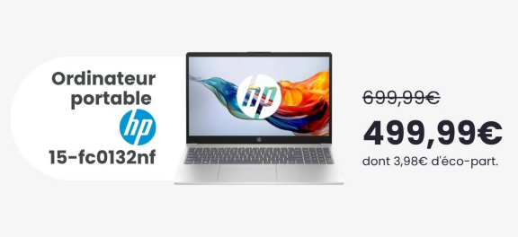 Ordinateur portable HP 15-fc0132nf