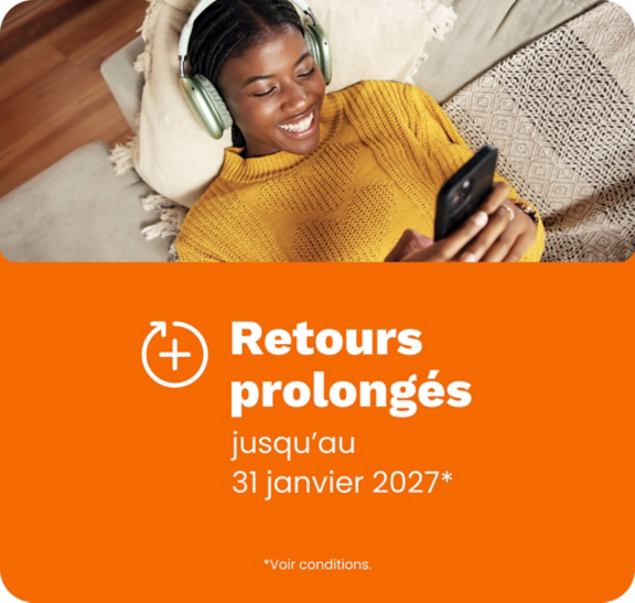 Retours prolongés jusqu'au 31 janvier 2027