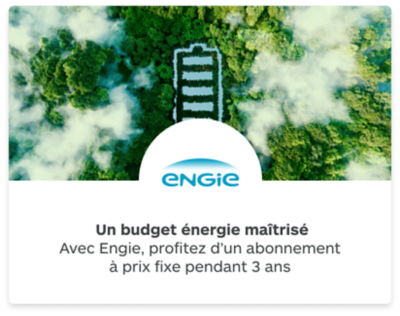 Avec Engie, profitez d'un abonnement à prix fixe pendant 3 ans