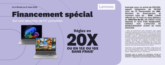 Financement Lenovo
