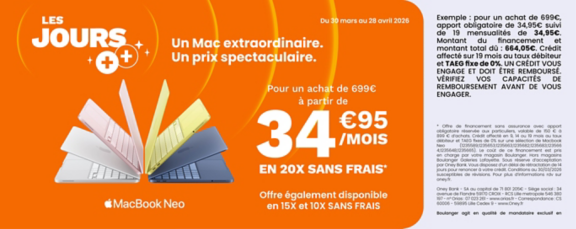 financement MacBook Pro