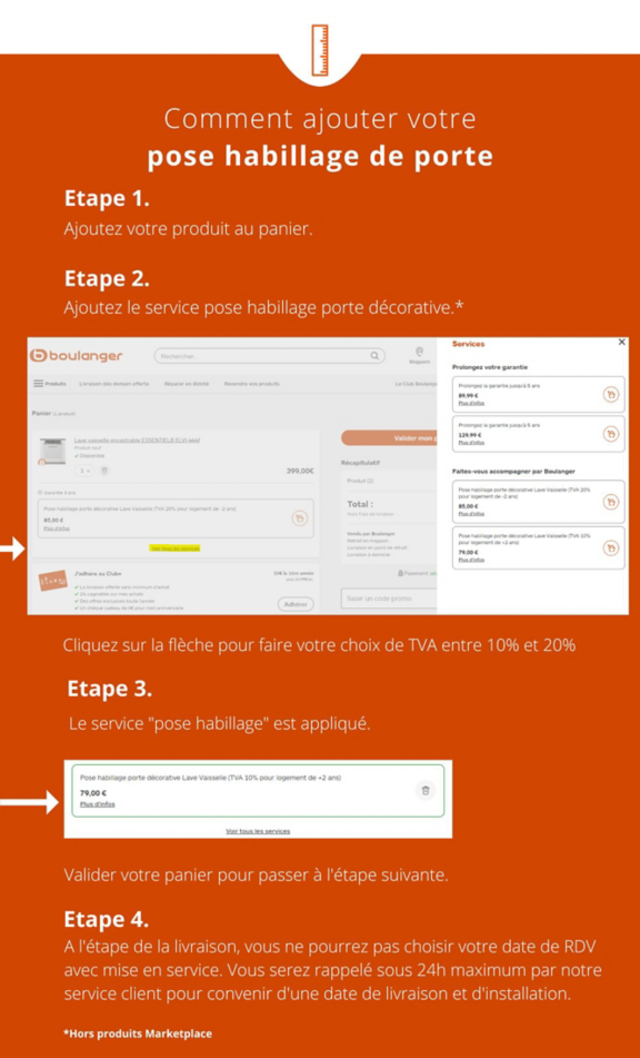 Comment profiter du service porte d'habillage ? 