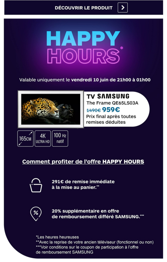 Happy Hours TV Samsung