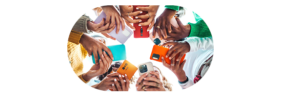 smartphone coloré