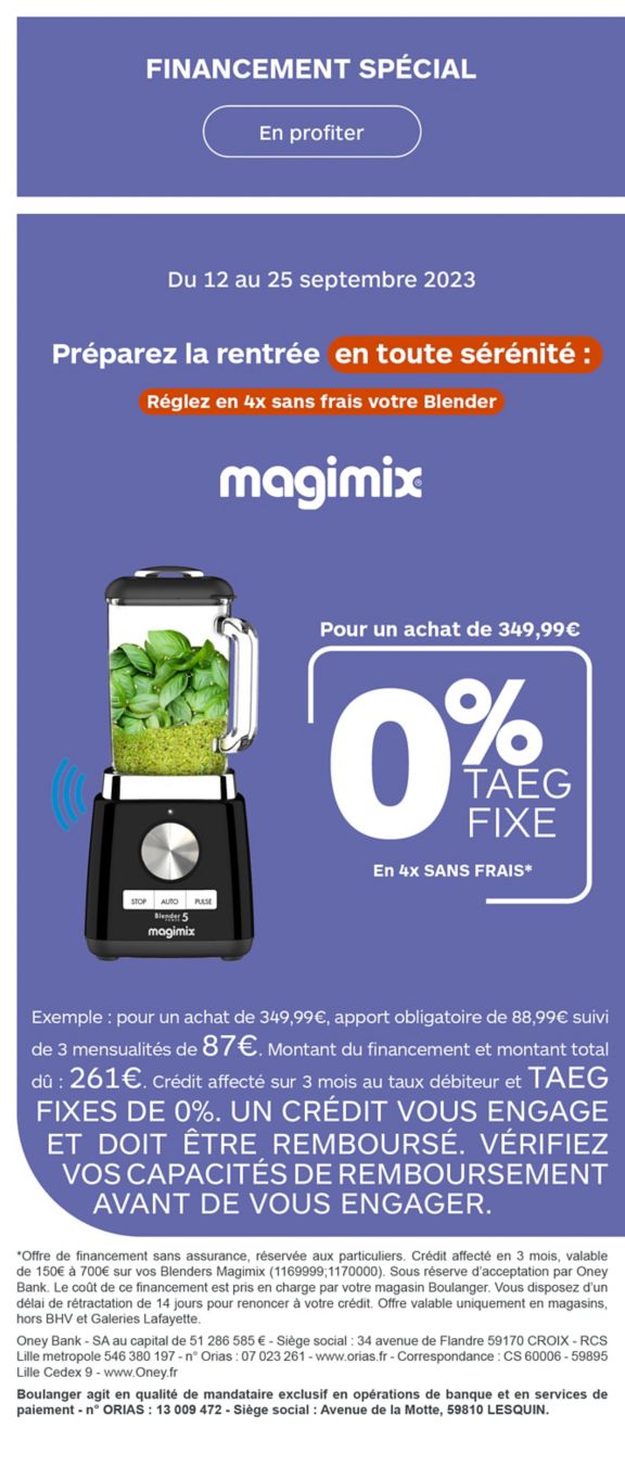 financementblendermagimix4xsf Boulanger