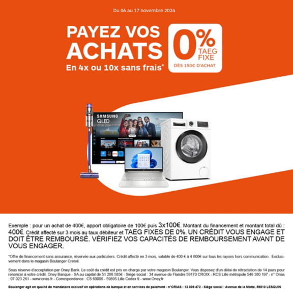 Offre de financement Créteil