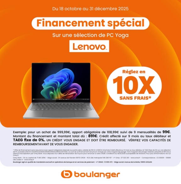 Financement Lenovo