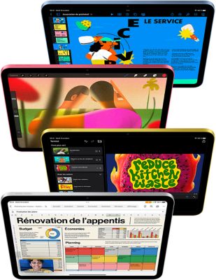 Présentation de Keynote, Procreate, iMovie et Microsoft Excel + WebEx.