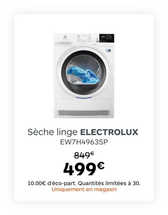 Sèche linge ELECTROLUX